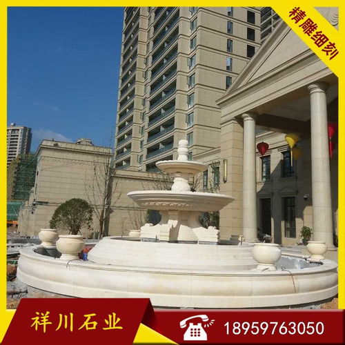 石材水缽噴泉 房地產景觀水缽 大理石水缽